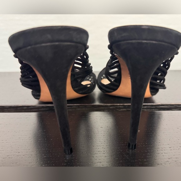 New Schutz Black Chandra Heeled Sandals Size 9 1/2 - Picture 4 of 6